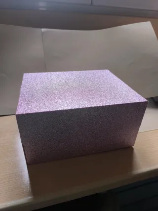 Caja joyero rosa brillante