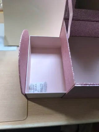 Caja joyero rosa brillante