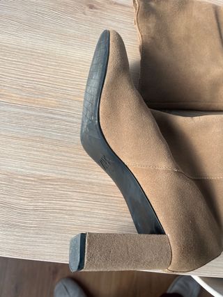 Botas altas ante beige Zara T41