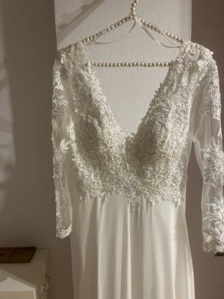 Vestido de novia con mangas