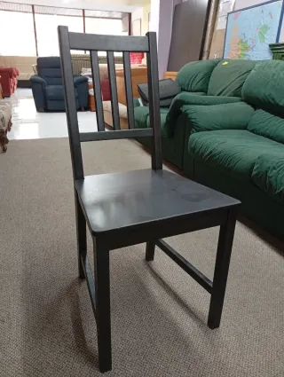 4 Sillas de Comedor Madera Negras