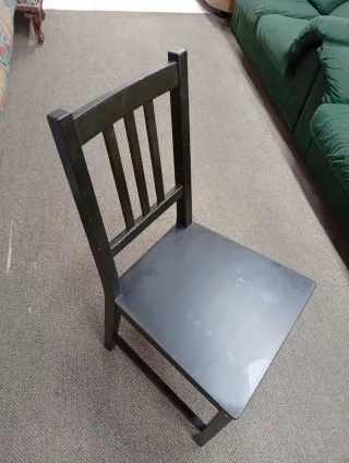 4 Sillas de Comedor Madera Negras