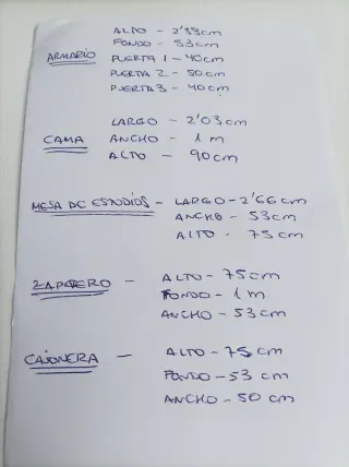 Habitación Juvenil Completa. Precio negociable.