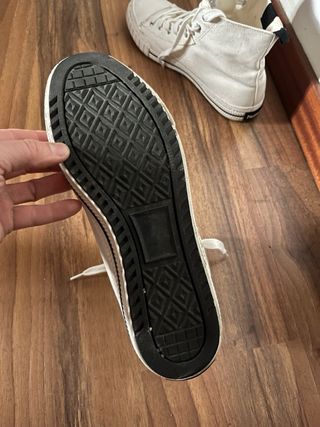 Zapatillas Hummel tipo Converse beige/blancas