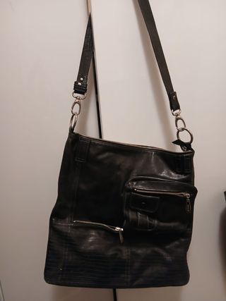 Borsa tracolla pelle nera