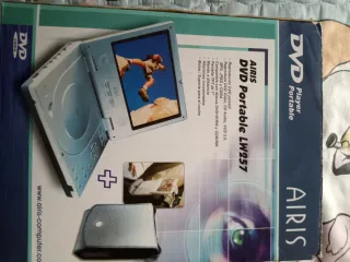 Lector DVD y casco de moto