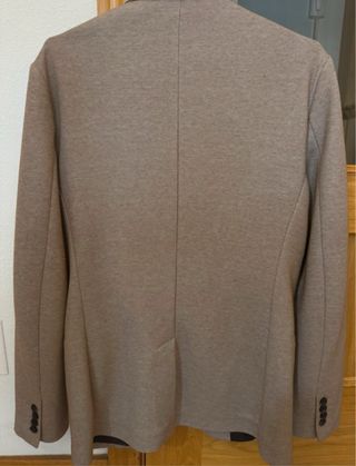 Blazer Zara Pata De Gallo Hombre Marrón