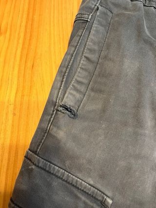 Zara Chinos Gris Cargo