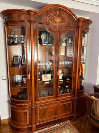 Armario madera noble cristal perfecto estado