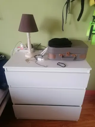 Conjunto Muebles Almacenamiento Blanco/Azul