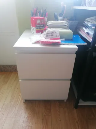 Conjunto Muebles Almacenamiento Blanco/Azul