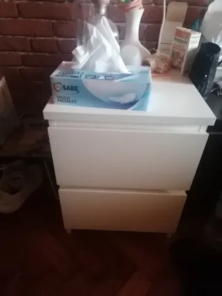 Conjunto Muebles Almacenamiento Blanco/Azul