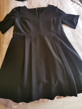 Vestido negro talla 46 cómodo