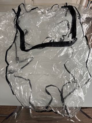 Funda lluvia carrito bebé transparente