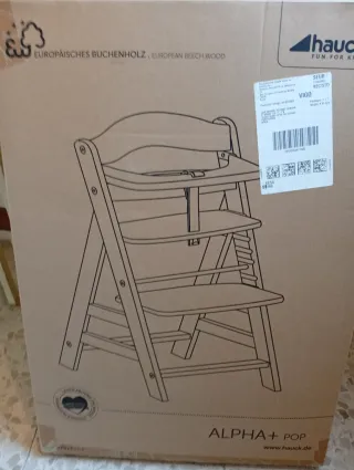 Silla de madera para bebé/niño