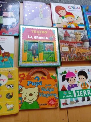 Lote libros cartón duro