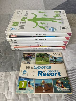 Consola Wii con Accesorios y Cables