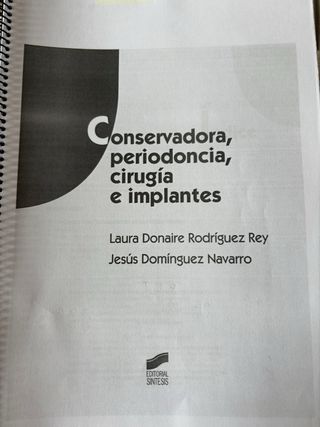 Conservadora, periodoncia, cirugia e implantes