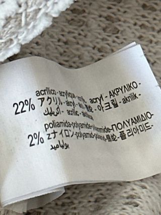 Camiseta Zara algodón beige