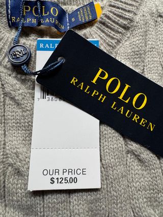 Suéter Polo Ralph Lauren Gris Talla S