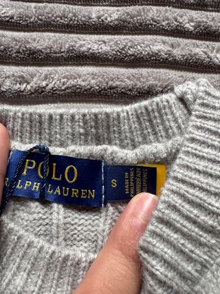 Suéter Polo Ralph Lauren Gris Talla S