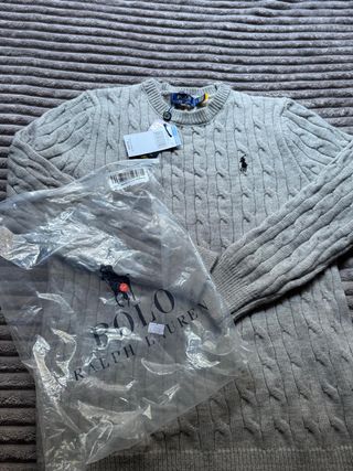 Suéter Polo Ralph Lauren Gris Talla S