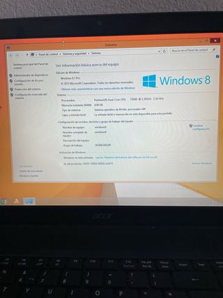 Portátil Acer Negro