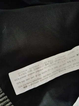 Chaquetón Zara Cuadros Talla M