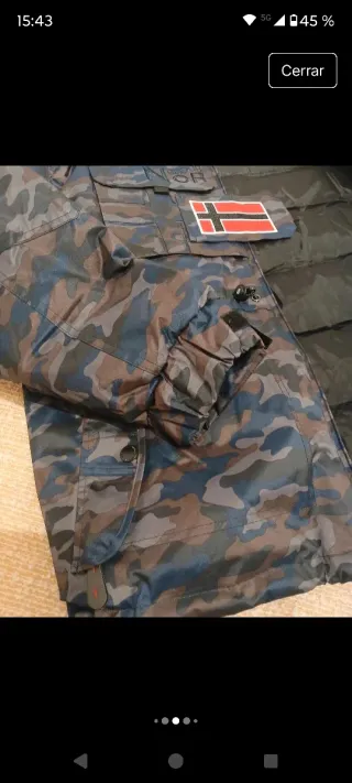 Chaqueta Geographical Norway Hombre XL Camuflaje