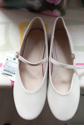 Bailarinas beige mujer talla 37