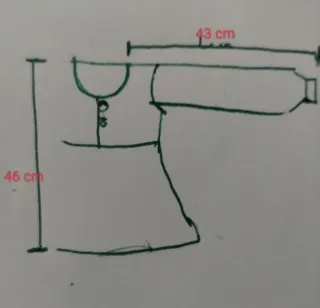 Blusón fiesta y pantalón negro/gris talla 4