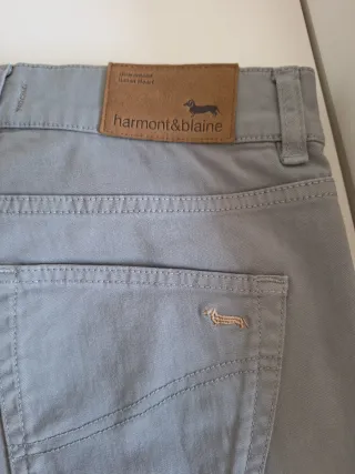 Pantalón Gabardina Algodón Gris