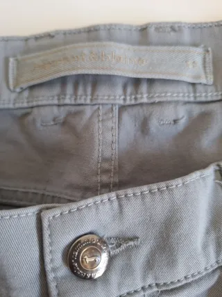 Pantalón Gabardina Algodón Gris
