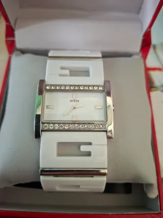 Orologio Guess donna bianco e argento