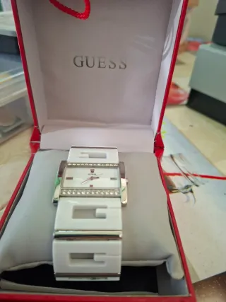 Orologio Guess donna bianco e argento