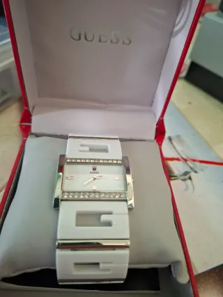 Orologio Guess donna bianco e argento