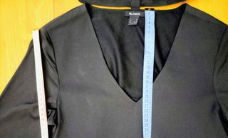 Vestido Blanco negro manga larga talla XS