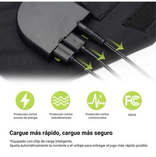 Panel Solar Plegable Portátil Alpowers 100w SP 012