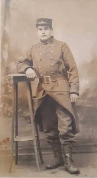 Fotografía antigua militar siglo XX