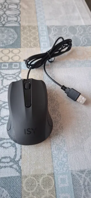 Ratón ISY USB Negro