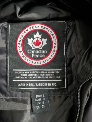 Gilet Canadian Peak Nero Taglia S