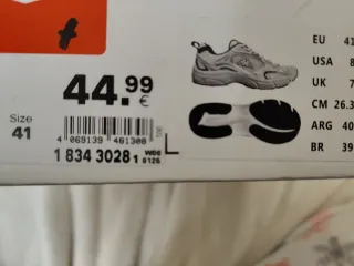 Deportivas Kappa Blancas y Plateadas. Nuevas.