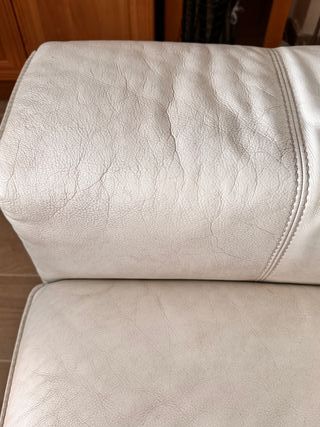 Sofá Natuzzi Piel 2 Plazas Cabeceros Elevables