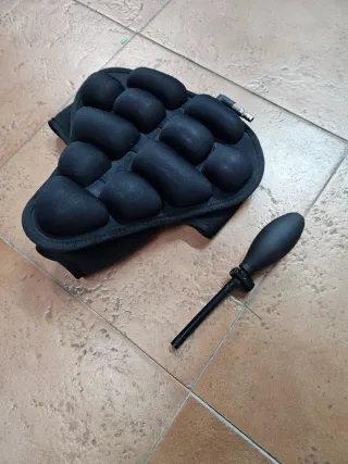 Funda sillín bicicleta aire inflable