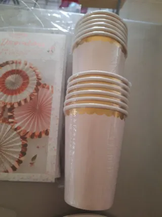 Pack fiesta Abanicos Decorativos Ginger Ray Papel