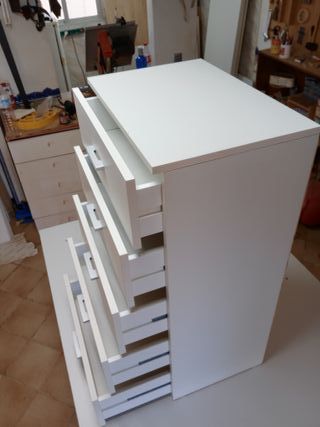 Cómoda blanca 5 cajones