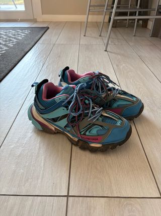 Balenciaga Track Sneakers Blu/Rosa