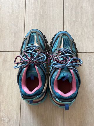 Balenciaga Track Sneakers Blu/Rosa