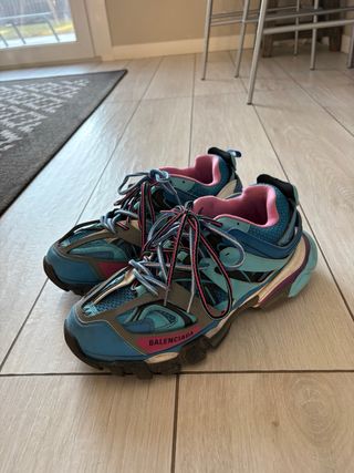 Balenciaga Track Sneakers Blu/Rosa