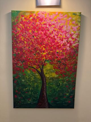 Cuadro acrílico árbol 90x60cm